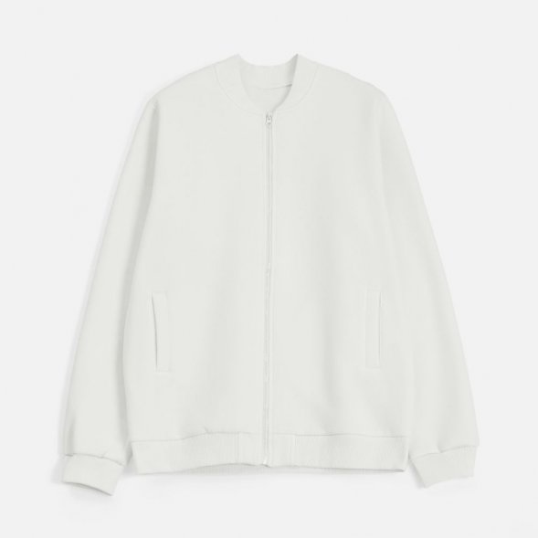 Бомбер унисекс Estado, молочно-белый 