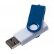 Флешка Twist Color, белая с синим, 8 Гб 