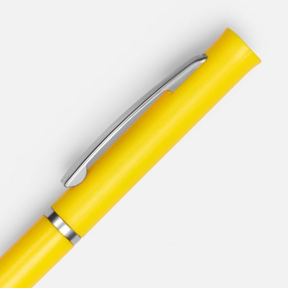 Ручка шариковая Euro Chrome, желтая 