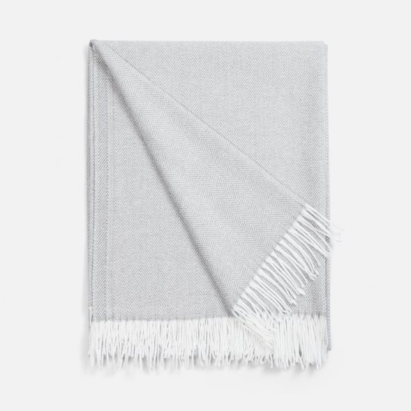 Плед «Гирвас», светло-серый 