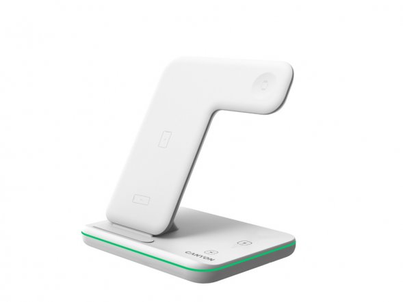 Беспроводное зарядное устройство для гаджетов 3-в-1 с технологией QI Canyon WS-303 (CNS-WCS303W), 15W, белый 