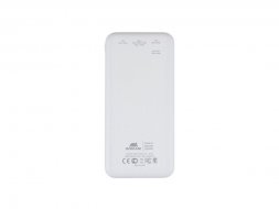 RIVACASE VA2540 (10 000mAh), QC/PD 20W внешний аккумулятор с дисплеем, белый 12/48