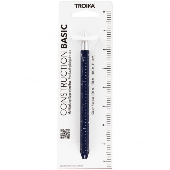 Ручка шариковая Construction Basic, темно-синяя 
