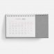 Календарь настольный Brand, серый 