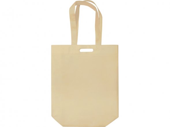Сумка для покупок из спанбонда Ambit, 380*120*400 с ручкой 550/30 мм, бежевый 