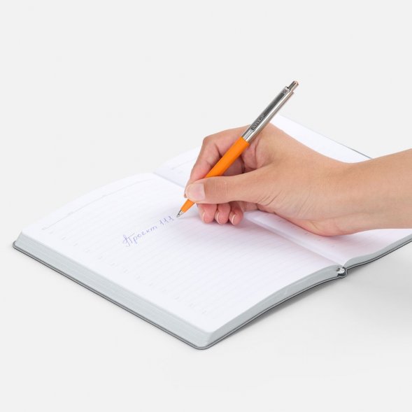 Ручка шариковая Senator Point Metal, ver.2, оранжевая 