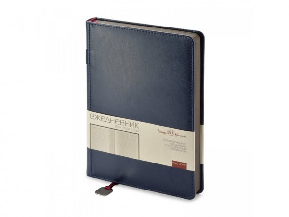 Ежедневник А5 недатированный Polo, синий 