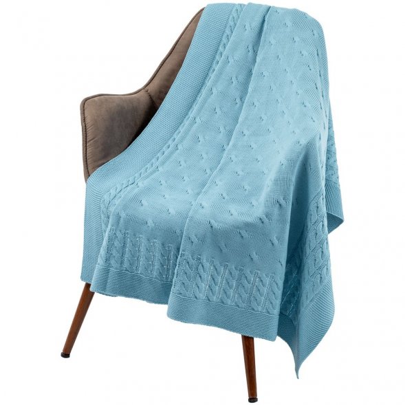 Плед Reframe, голубой 