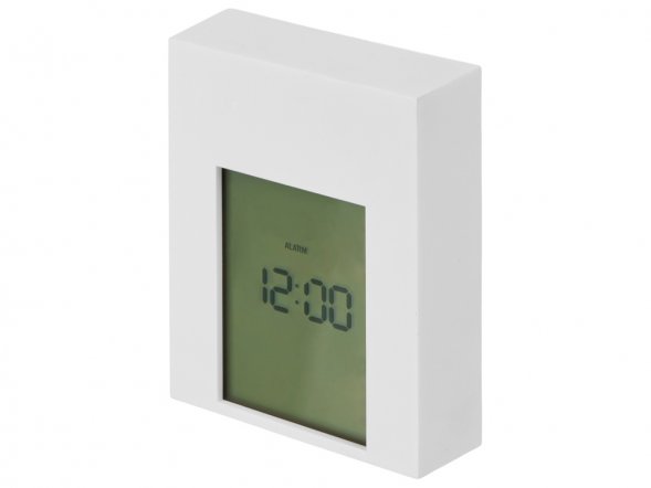 Настольные электронные мультифункциональные часы Rotatio с подсветкой, белый 