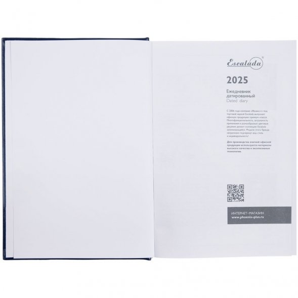 Ежедневник Baza, датированный, синий 