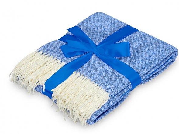 Акриловый плед Dapple 160x210 см, синий 