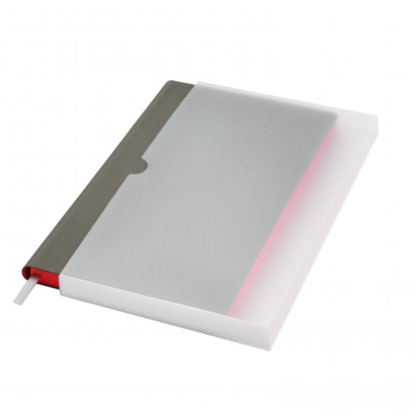 Ежедневник Latte soft touch недатированный, серый 