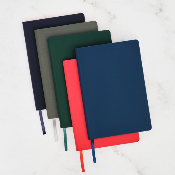 Ежедневник Latte soft touch недатированный, серый 