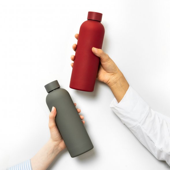 Термобутылка вакуумная герметичная Prima, красная 