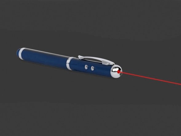 Ручка-стилус Каспер 3 в 1, синий 