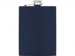 Фляжка 240 мл Remarque soft touch, 304 сталь, синий (Р)