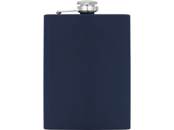 Фляжка 240 мл Remarque soft touch, 304 сталь, синий (Р) 
