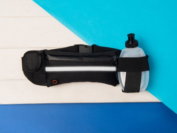 Спортивная сумка для бега с бутылкой 270ml Marathon, черный 