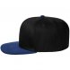 Бейсболка Foreside с прямым козырьком, черная с синим 