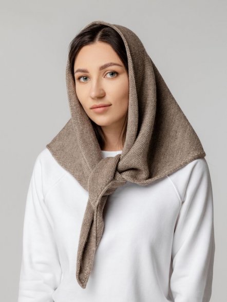 Косынка Dalia, светло-коричневая 