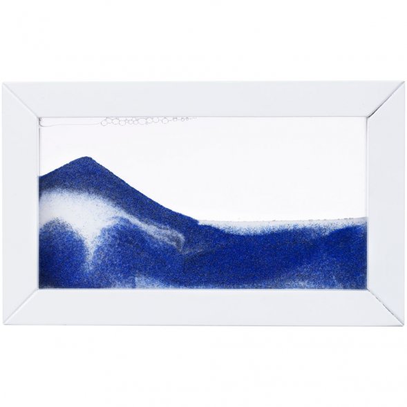 Песочная картина-антистресс Zenscape, белая с синим 