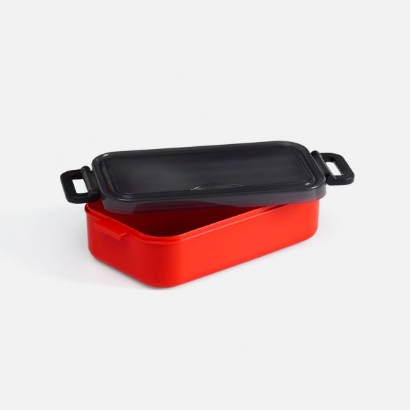 Ланчбокс Pranzo, красный с черным 