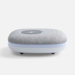 Bluetooth-колонка с беспроводной зарядкой и подсветкой Terrafonic, серая