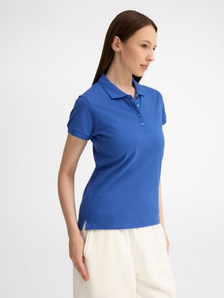 Рубашка поло женская People 210, ярко-синяя (royal) 
