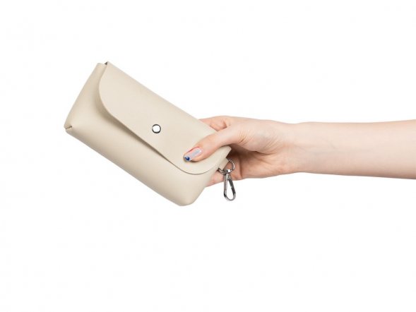 Зонт складной Sunway в сумочке, бежевый 