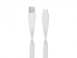 Кабель USB Type C 3.0 – Type A 1.2м WT12, белый