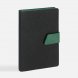 Ежедневник Boom, недатированный, черный с зеленым 
