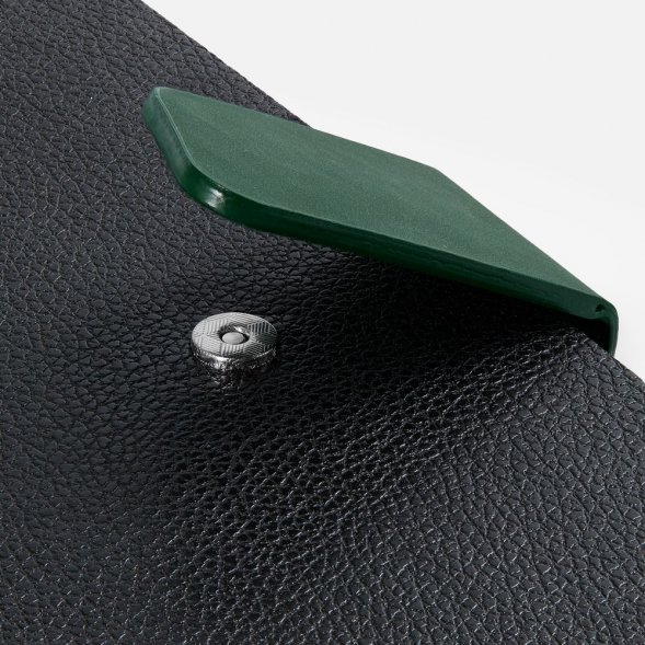 Ежедневник Boom, недатированный, черный с зеленым 