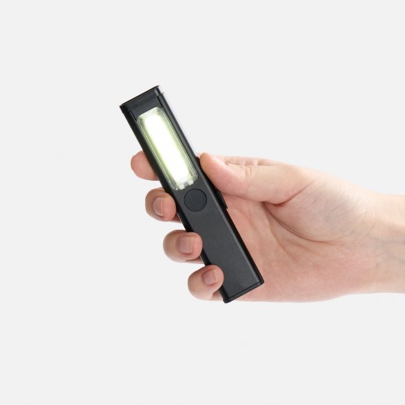 Фонарик-факел аккумуляторный Wallis, ver.2, черный 