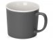 Матовая кружка Nancy 360 мл цветная снаружи, белая внутри, серый 