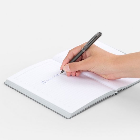 Ручка шариковая Delgado, серая 