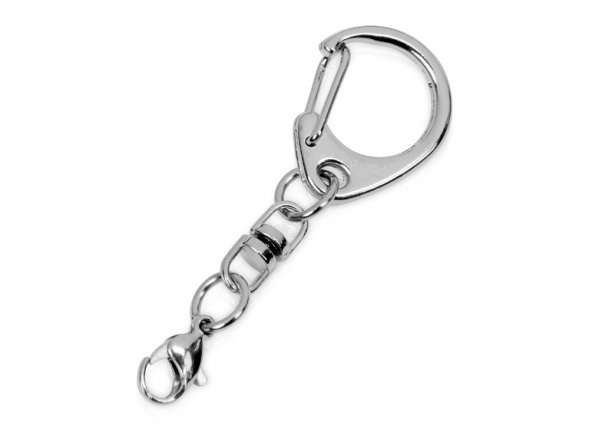 Карабин для флешки, серебристый 