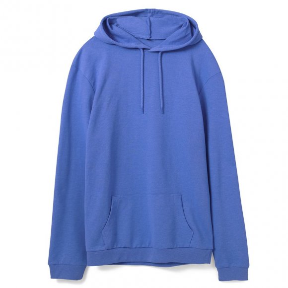 Толстовка с капюшоном унисекс Hoodie, ярко-синий меланж 