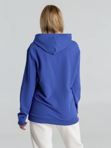 Толстовка с капюшоном унисекс Hoodie, ярко-синий меланж 