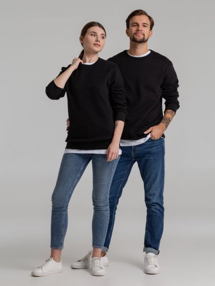 Свитшот унисекс King, черный 