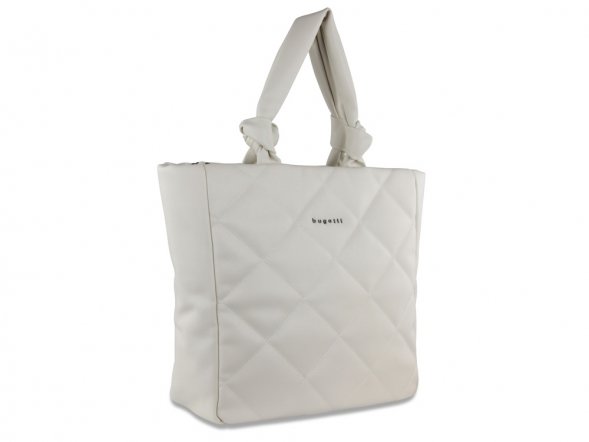 Сумка-шоппер BUGATTI Cara, белая, полиуретан, 43х11х32 см, 10 л 