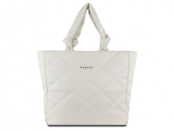 Сумка-шоппер BUGATTI Cara, белая, полиуретан, 43х11х32 см, 10 л 