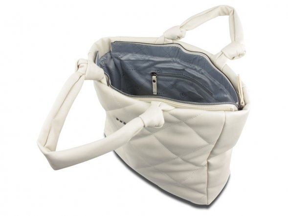 Сумка-шоппер BUGATTI Cara, белая, полиуретан, 43х11х32 см, 10 л 