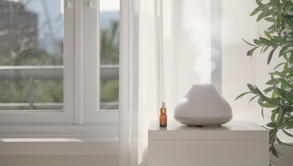 Увлажнитель-ароматизатор воздуха с подсветкой H7, белый 