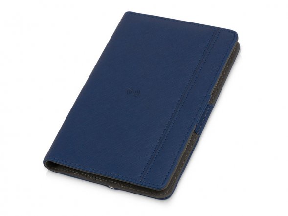 Органайзер с функцией беспроводной зарядки Manner, 5000 mah, темно-синий 