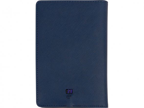 Органайзер с функцией беспроводной зарядки Manner, 5000 mah, темно-синий 