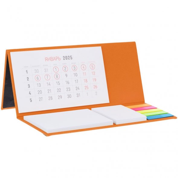 Календарь настольный Grade, оранжевый 