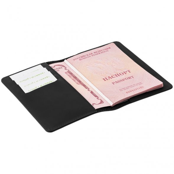 Обложка для паспорта Alaska, черная 