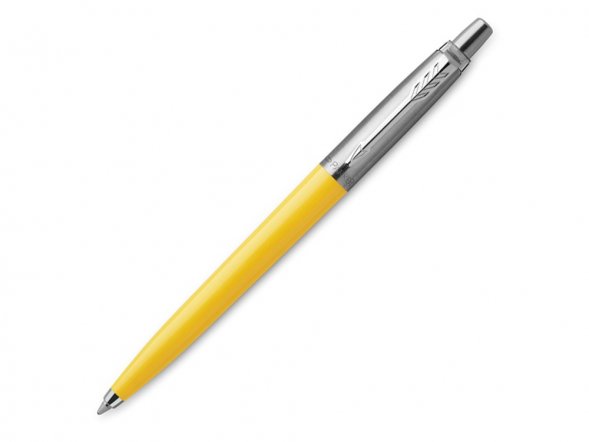 Шариковая ручка Parker Jotter Originals Yellow Chrome CT, стержень: M blue в подарочной упаковке 