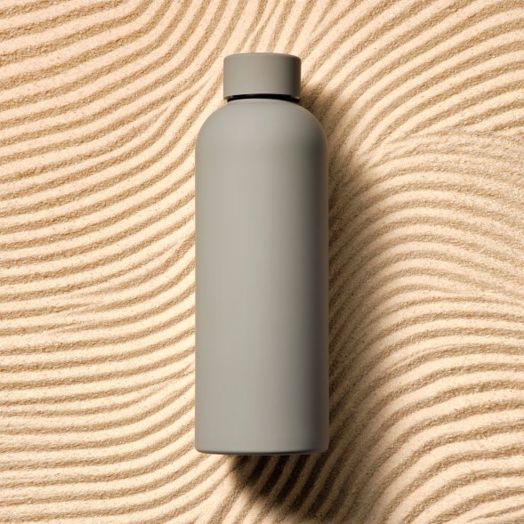 Термобутылка вакуумная герметичная Prima, серая 
