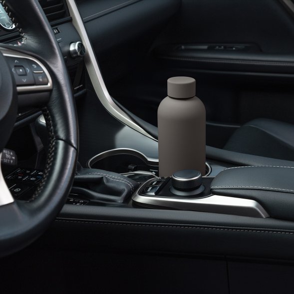 Термобутылка вакуумная герметичная Prima, серая 